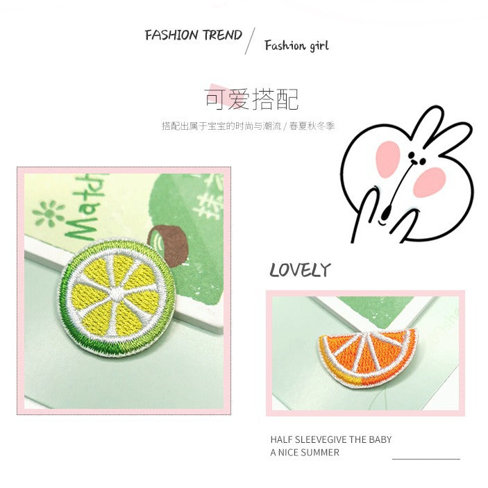 Wholesale Cartoon Fruit Embroidery Decorative Patch